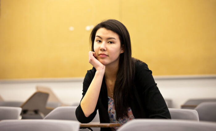 ESL school A teenage ESL student at our private school in Toronto