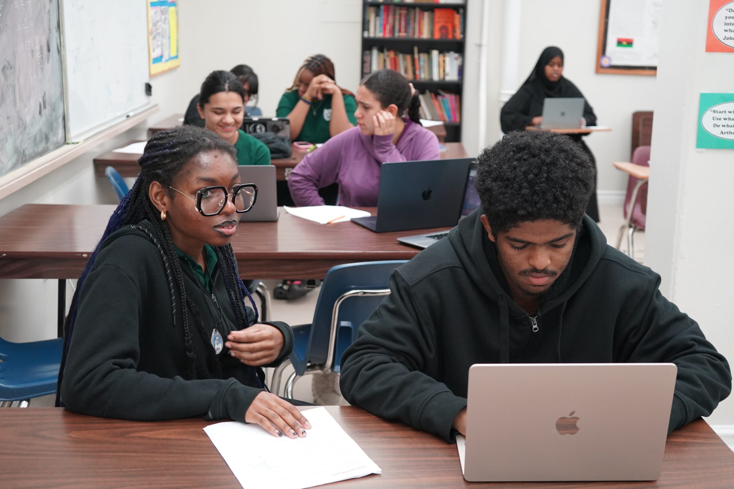 GLCT Students International Students in a classroom at GLCT.
