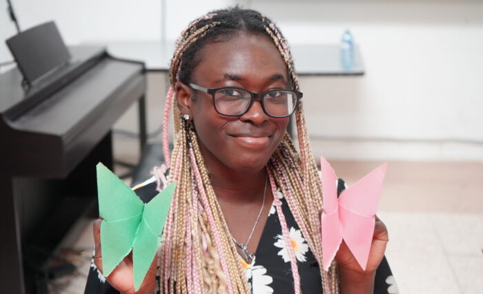 A GLCT student participating in a school event