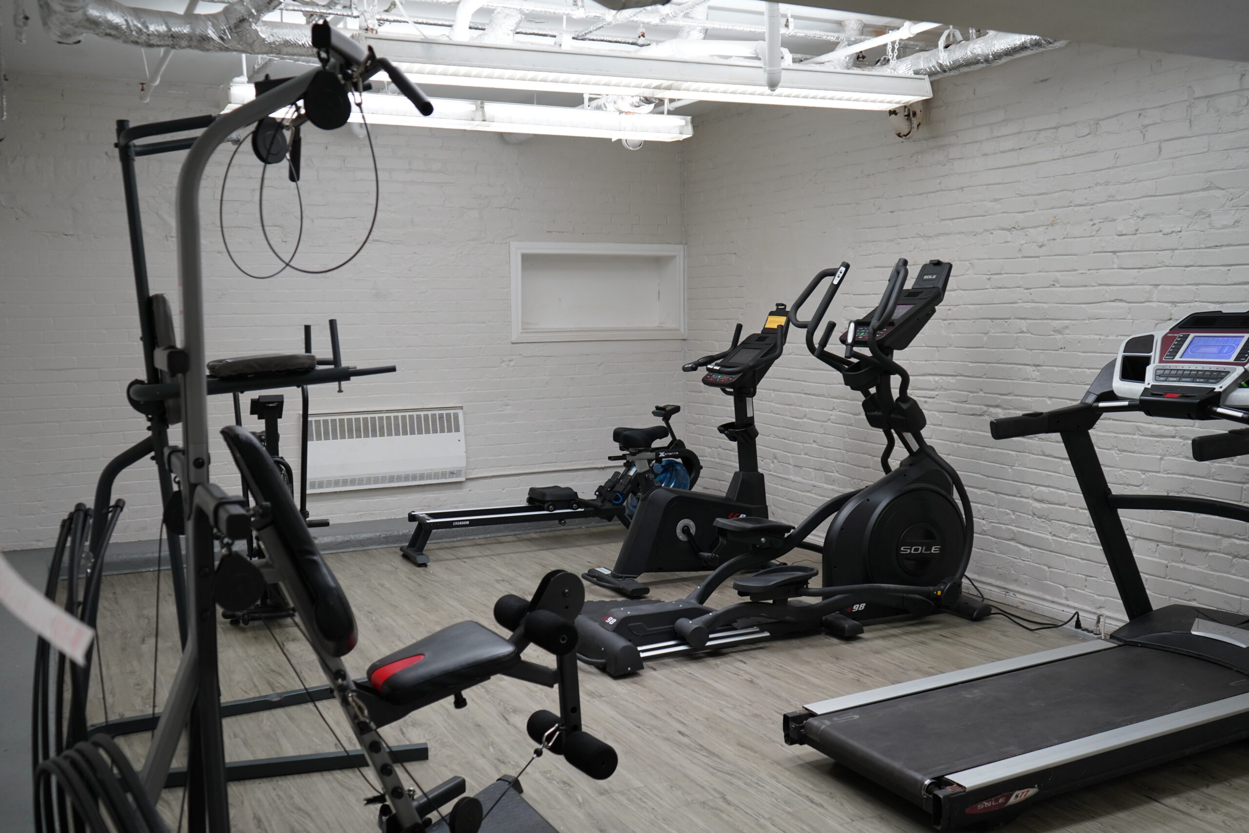 School Gym Gym facility at private high school in Toronto for student fitness and sports