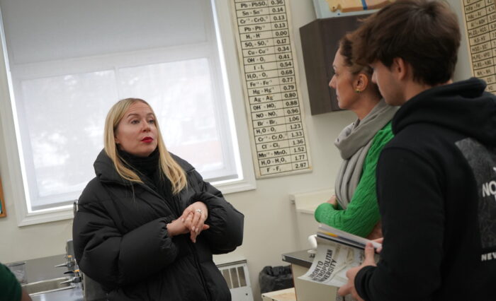 University representatives visiting GLCT to talk to students about admissions and academic programs.